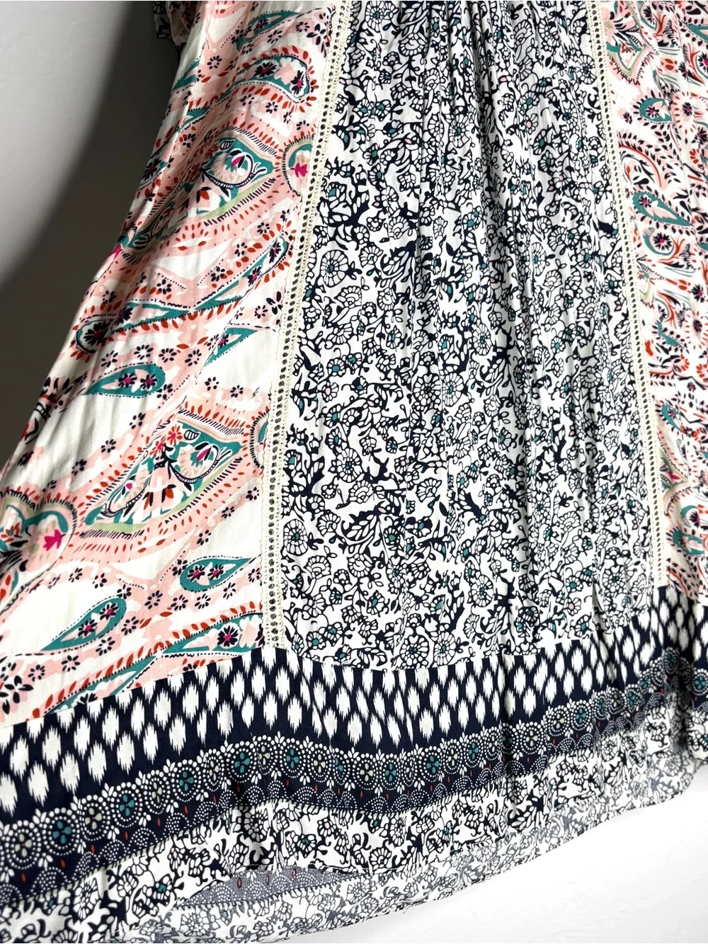 Sundance Dress Everyday Dream Paisley Printed Boho XS-S Floral Flowy Summer